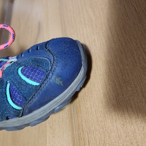 Merrell Chameleon Purple & Blue Leather Mesh Hiking Lace Up Sneakers, Si… - Picture 9 of 9